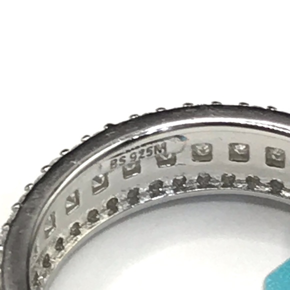 925 Sterling Silver 2.61CT MOISSANITE eternity Ring size 8